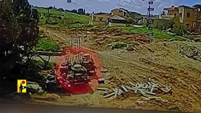 Hezbollah dive-drone strike on an IDF command vehicle, Bint Jbeil