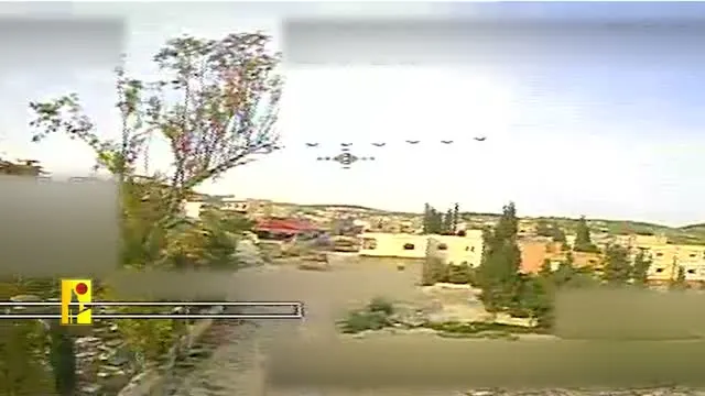 Hezbollah dive-drone strike on two IDF Merkava tanks, Mays al-Jabal