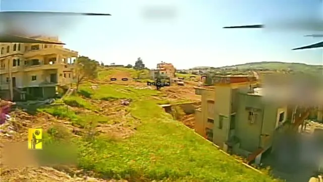 Hezbollah dive-drone strike on an IDF Namer APC, Aainata (Bint Jbeil)