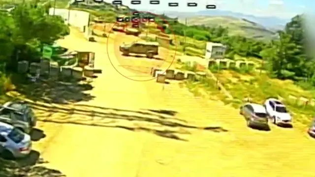 Command Hummer vehicle, Manara site (Ababil dive drone)