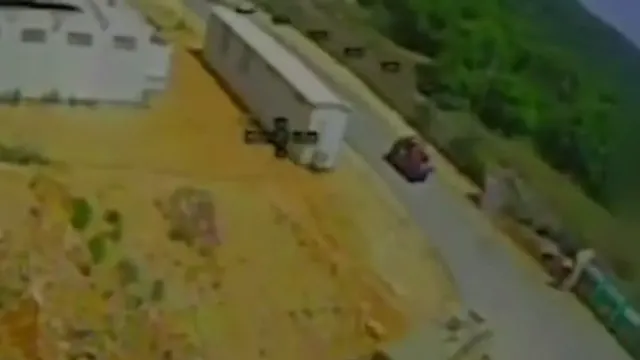 Israeli army vehicle, Galilee Forests camp (Ababil dive drone)
