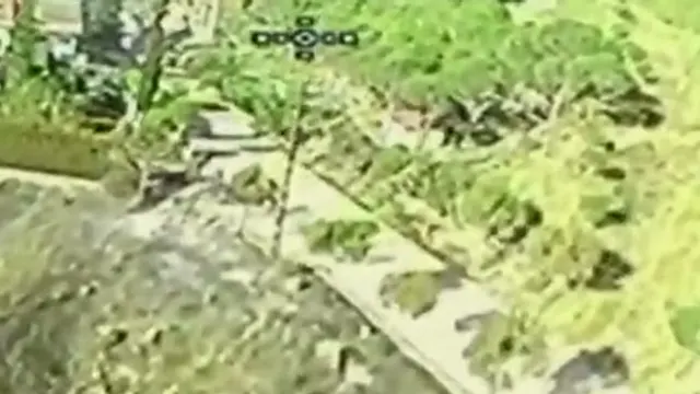 Merkava tank, vicinity of Beaufort Castle (Ababil dive drone)