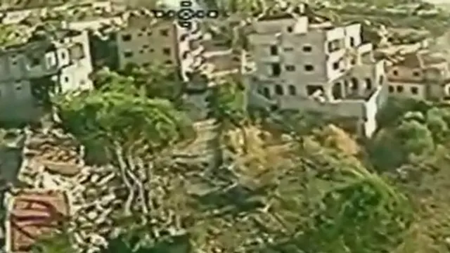 Merkava tank, vicinity of Beaufort Castle (Ababil dive drone)