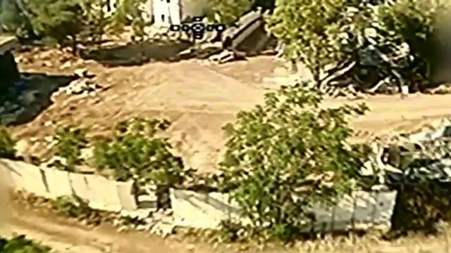 Israeli army logistics point, al-Bayyada (Ababil dive drone)